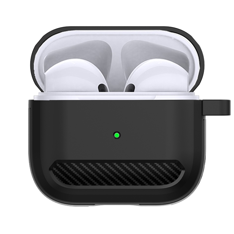 Carbon Fiber Anti-fall Earphones Protective Case For AirPods 3(Pink) Carbon Fiber Anti-fall Earphones Protective Case For AirPods 3(Pink)