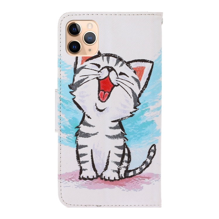 For iPhone 11 Pro 3D Colored Drawing Horizontal Flip PU Leather Case with Holder & Card Slots & Wallet(Red Mouth Cat) For iPhone 11 Pro 3D Colored Drawing Horizontal Flip PU Leather Case with Holder & Card Slots & Wallet(Red Mouth Cat)