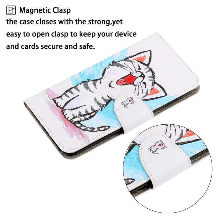 For iPhone 11 Pro 3D Colored Drawing Horizontal Flip PU Leather Case with Holder & Card Slots & Wallet(Red Mouth Cat) For iPhone 11 Pro 3D Colored Drawing Horizontal Flip PU Leather Case with Holder & Card Slots & Wallet(Red Mouth Cat)