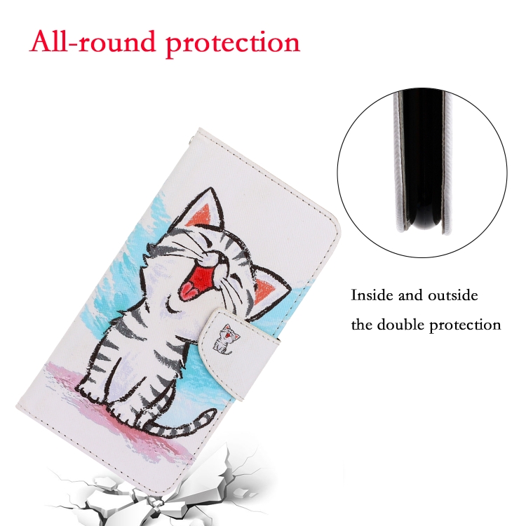 For iPhone 11 Pro 3D Colored Drawing Horizontal Flip PU Leather Case with Holder & Card Slots & Wallet(Red Mouth Cat) For iPhone 11 Pro 3D Colored Drawing Horizontal Flip PU Leather Case with Holder & Card Slots & Wallet(Red Mouth Cat)