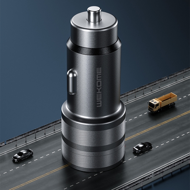 WK WP-C32 Car Youpin Series 12W DC12V-24V Dual USB Metal Car Charger WK WP-C32 Car Youpin Series 12W DC12V-24V Dual USB Metal Car Charger
