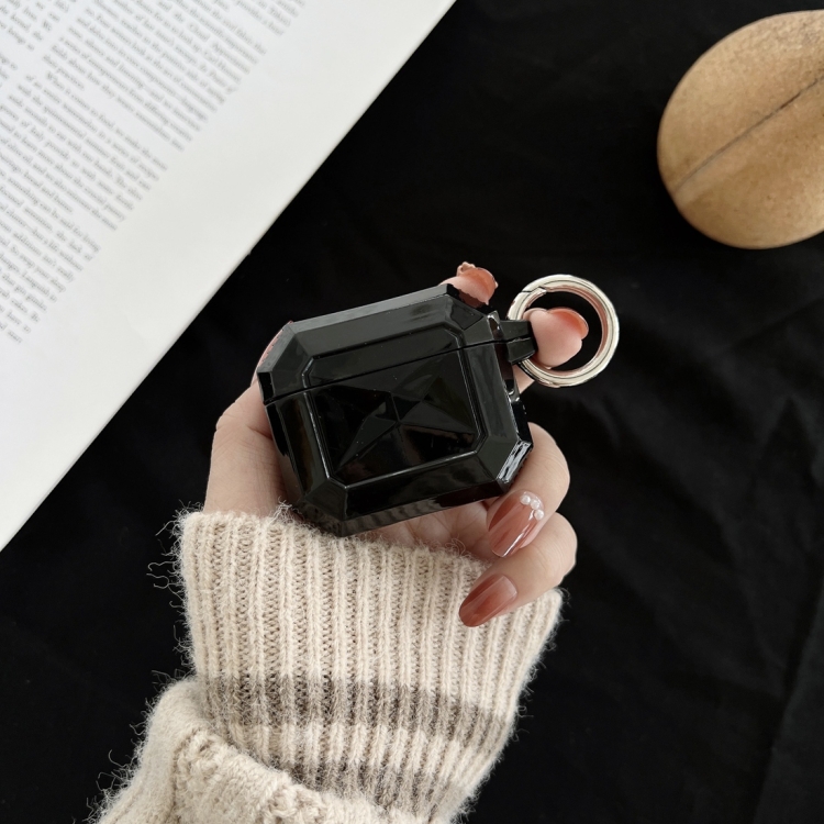 Magic Cube TPU Anti-fall Earphones Protective Case with Hook For AirPods 3(Black) Magic Cube TPU Anti-fall Earphones Protective Case with Hook For AirPods 3(Black)