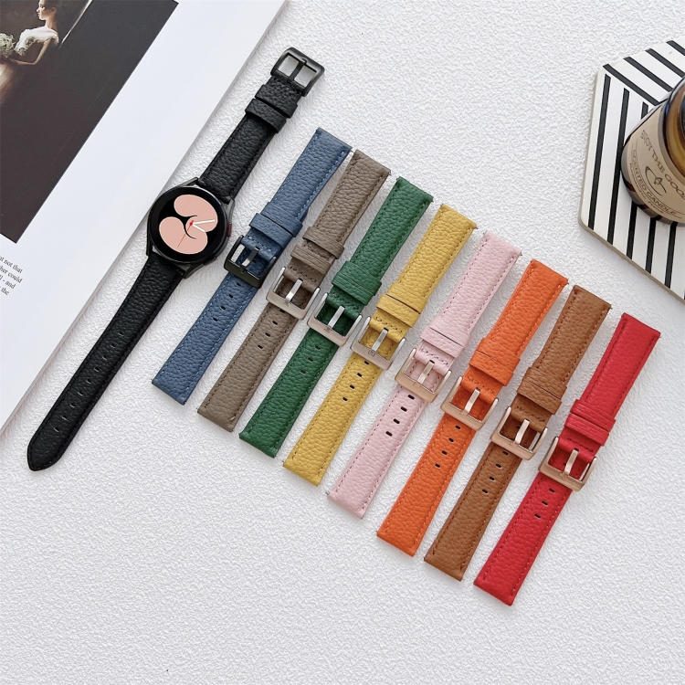 1pc Reverse buckle lychee pattern pu leather casual fashion watch strap for  men and women for Apple Watch smart watch with wrist strap 45mm49mm38mm  40mm41mm42mm44mm for apple watch series Ultra/SE/8/7/6/5/4/3/2/1 | SHEIN