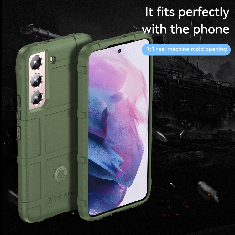 For Samsung Galaxy S22 5G Full Coverage Shockproof TPU Phone Case(Green)