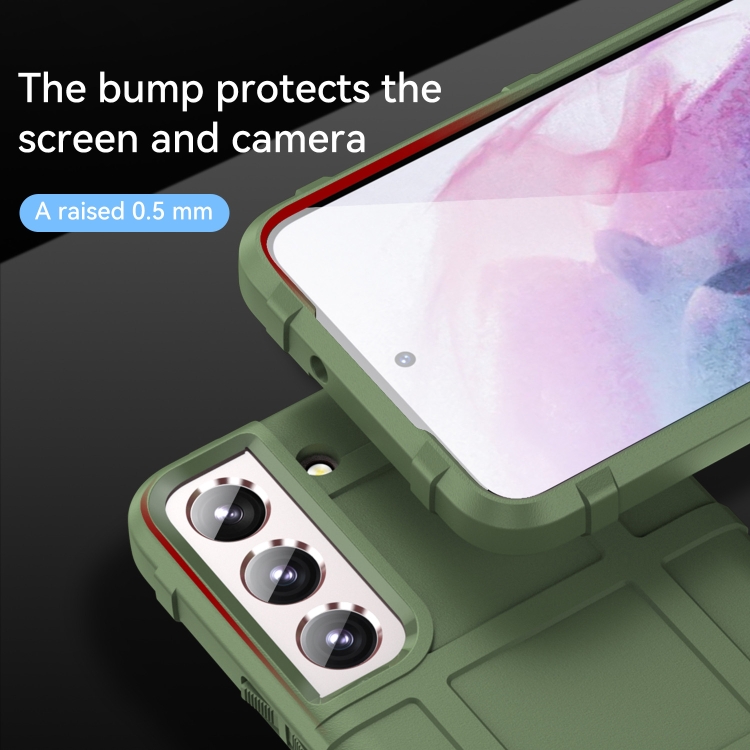 For Samsung Galaxy S22 5G Full Coverage Shockproof TPU Phone Case(Green)