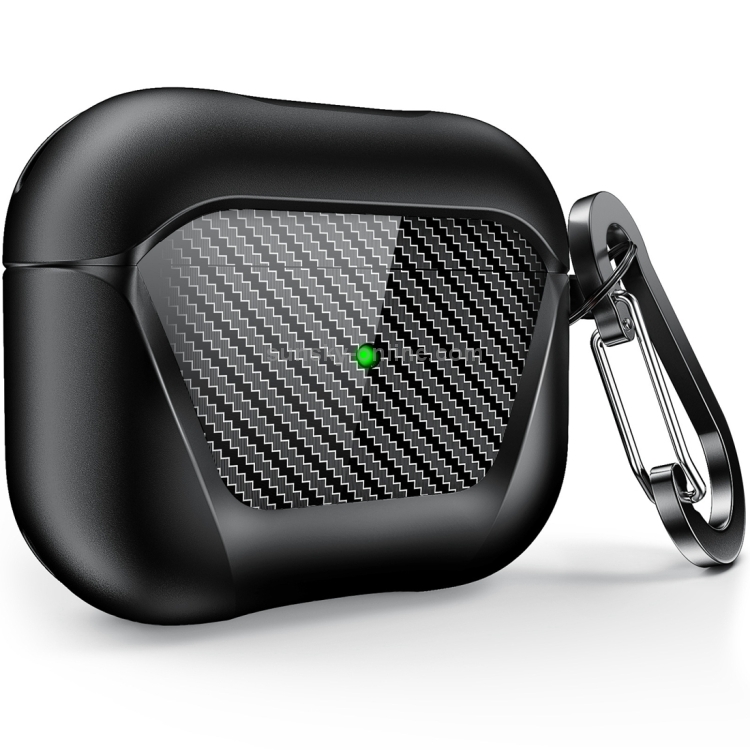 PC Anti-fall Earphones Case with Hook For AirPods 3(Black) PC Anti-fall Earphones Case with Hook For AirPods 3(Black)