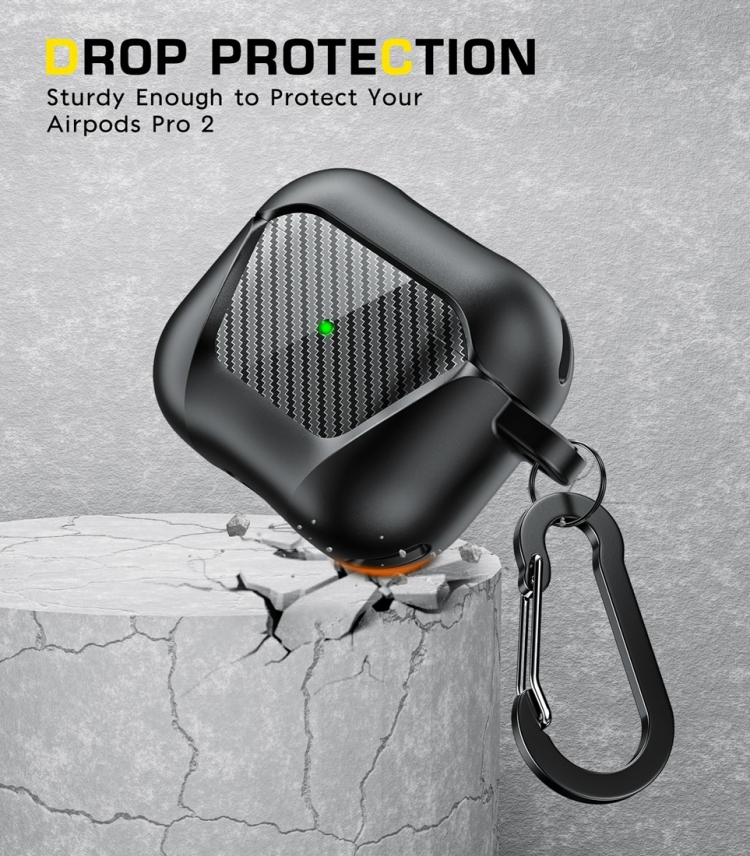 PC Anti-fall Earphones Case with Hook For AirPods 3(Black) PC Anti-fall Earphones Case with Hook For AirPods 3(Black)