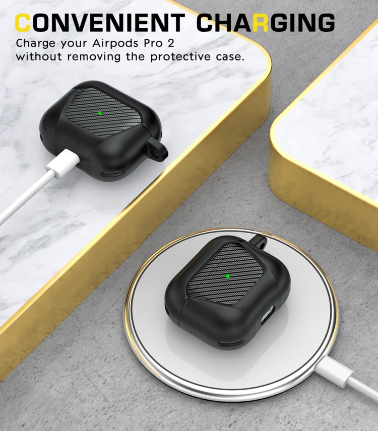 PC Anti-fall Earphones Case with Hook For AirPods 3(Black) PC Anti-fall Earphones Case with Hook For AirPods 3(Black)
