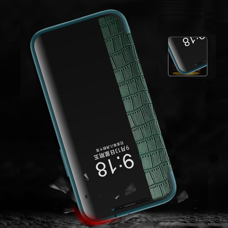 For iPhone 13 mini Crocodile Texture Windows View Horizontal Flip Leather Case (Black) For iPhone 13 mini Crocodile Texture Windows View Horizontal Flip Leather Case (Black)