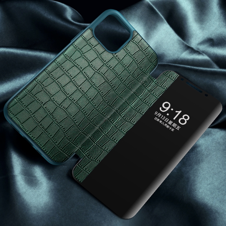 For iPhone 13 mini Crocodile Texture Windows View Horizontal Flip Leather Case (Black) For iPhone 13 mini Crocodile Texture Windows View Horizontal Flip Leather Case (Black)