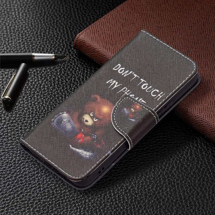 For Samsung Galaxy S22 5G Colored Drawing Pattern Horizontal Flip Phone Leather Case with Holder & Card Slots & Wallet(Bear) For Samsung Galaxy S22 5G Colored Drawing Pattern Horizontal Flip Phone Leather Case with Holder & Card Slots & Wallet(Bear)