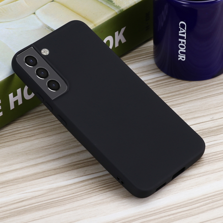 For Samsung Galaxy S22 5G Pure Color Liquid Silicone Shockproof Full Coverage Phone Case(Black) For Samsung Galaxy S22 5G Pure Color Liquid Silicone Shockproof Full Coverage Phone Case(Black)