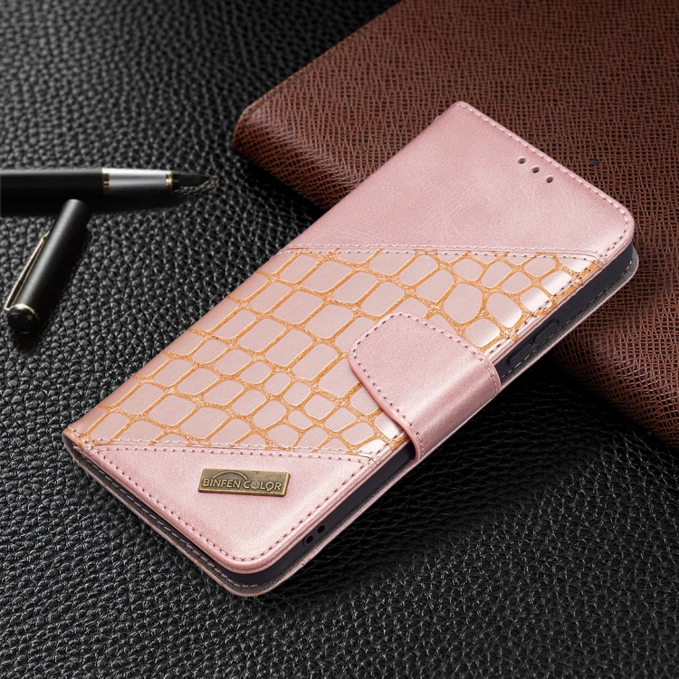 For Samsung Galaxy S22+ 5G Matching Color Crocodile Texture Leather Phone Case with Holder & Card Slots & Wallet(Rose Gold) For Samsung Galaxy S22+ 5G Matching Color Crocodile Texture Leather Phone Case with Holder & Card Slots & Wallet(Rose Gold)