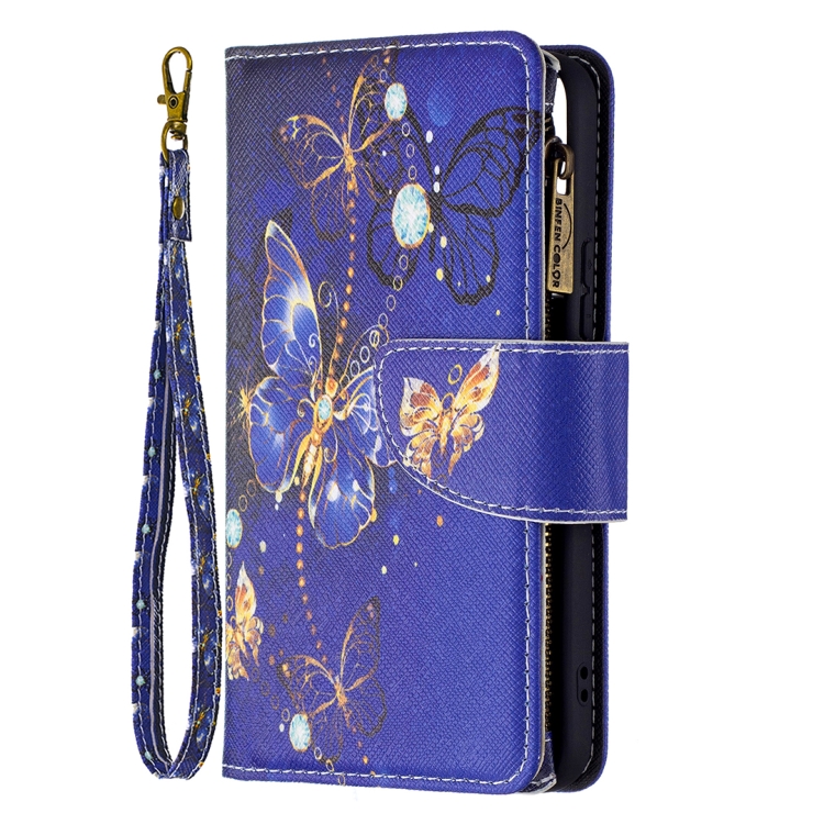 For Samsung Galaxy S22 5G Colored Drawing Pattern Zipper Horizontal Flip Phone Leather Case with Holder & Card Slots & Wallet(Purple Butterfly) For Samsung Galaxy S22 5G Colored Drawing Pattern Zipper Horizontal Flip Phone Leather Case with Holder & Card Slots & Wallet(Purple Butterfly)