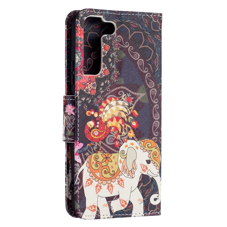 For Samsung Galaxy S22+ 5G Colored Drawing Pattern Horizontal Flip Phone Leather Case with Holder & Card Slots & Wallet(Flowers Elephant) For Samsung Galaxy S22+ 5G Colored Drawing Pattern Horizontal Flip Phone Leather Case with Holder & Card Slots & Wallet(Flowers Elephant)
