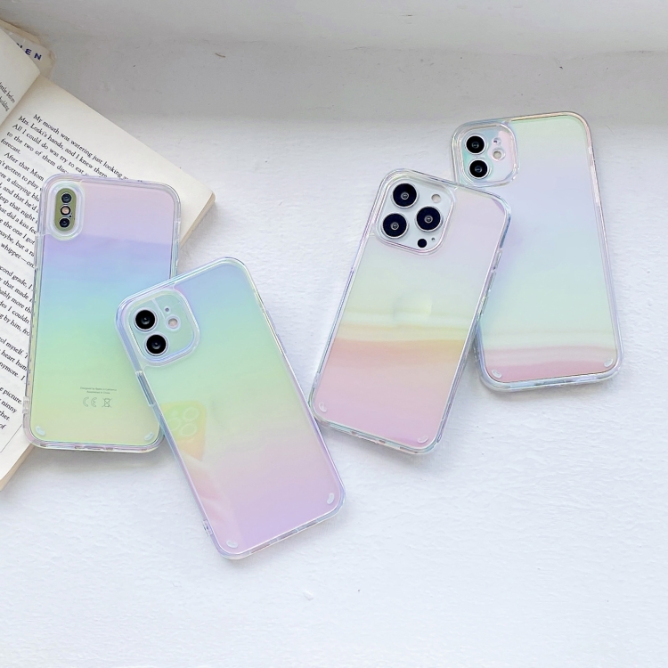 For iPhone 11 Pro 2 in 1 TPU + PC Colorful Plating Phone Case 