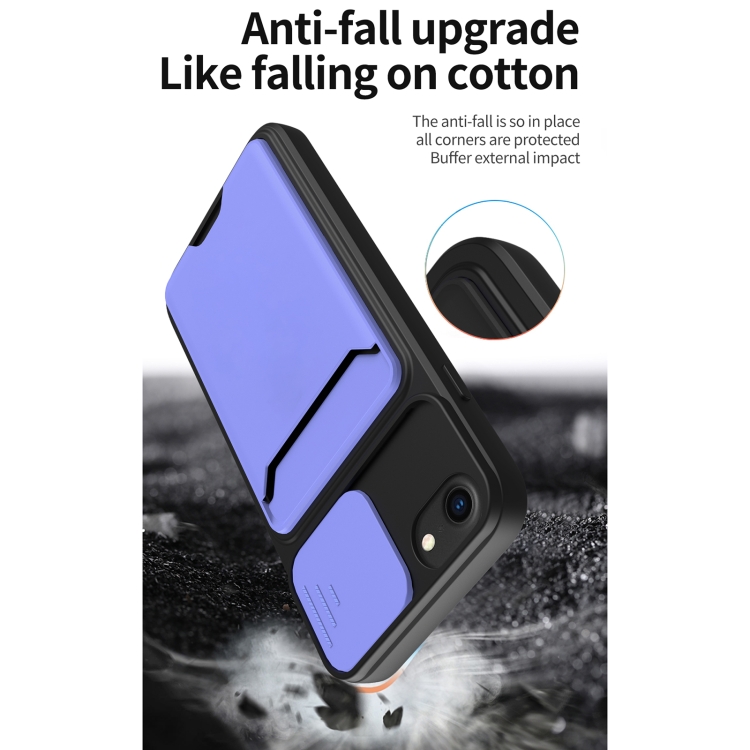Sliding Camera Cover Design TPU + PC Shockproof Phone Case with Card Slot For iPhone 6(Dark Night Green) Sliding Camera Cover Design TPU + PC Shockproof Phone Case with Card Slot For iPhone 6(Dark Night Green)