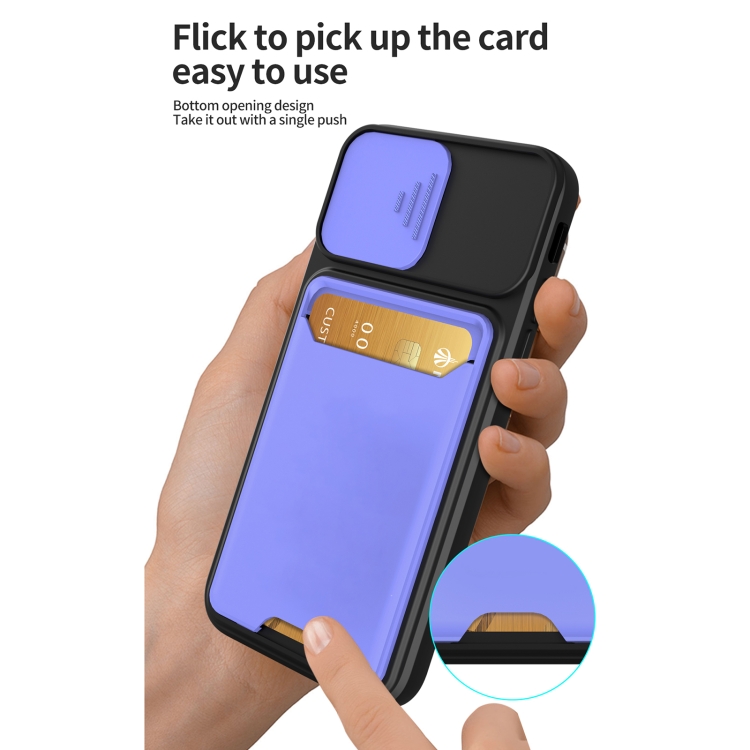 Sliding Camera Cover Design TPU + PC Shockproof Phone Case with Card Slot For iPhone 6(Dark Night Green) Sliding Camera Cover Design TPU + PC Shockproof Phone Case with Card Slot For iPhone 6(Dark Night Green)