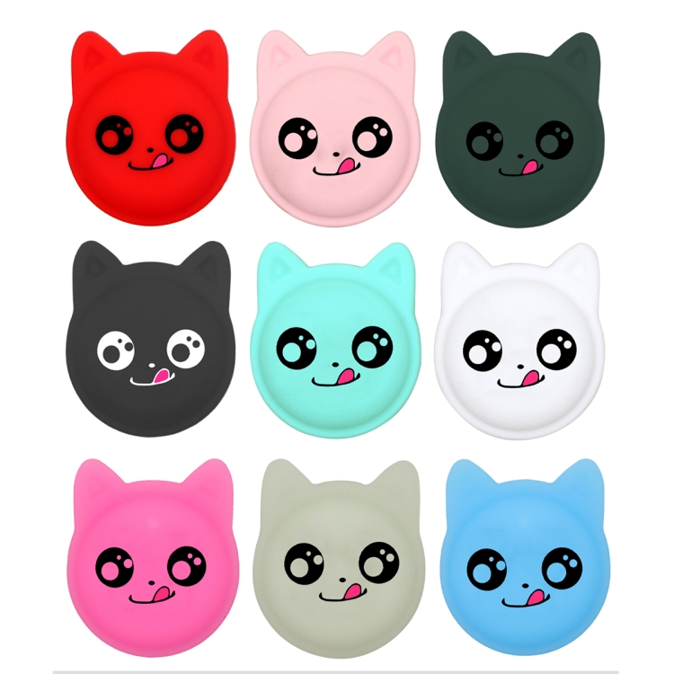 Naughty Smiley Cute Cartoon Pet Collar Anti-lost Tracker Silicone Case For AirTag(Mint Green) Naughty Smiley Cute Cartoon Pet Collar Anti-lost Tracker Silicone Case For AirTag(Mint Green)