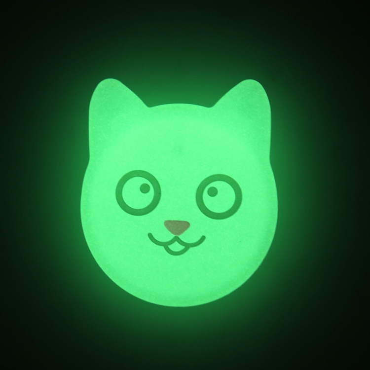 Hanhan Smiley Cute Cartoon Pet Collar Anti-lost Tracker Silicone Case For AirTag(Fluorescent Green)