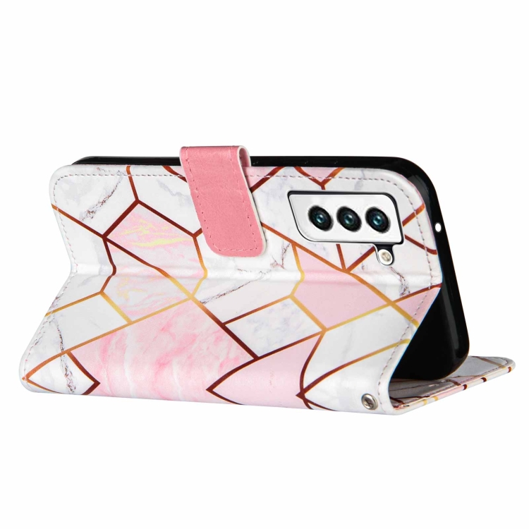 For Samsung Galaxy S22 Ultra 5G Marble Stitching Horizontal Flip Leather Phone Case with Holder & Card Slots & Wallet & Lanyard(Pink White) For Samsung Galaxy S22 Ultra 5G Marble Stitching Horizontal Flip Leather Phone Case with Holder & Card Slots & Wallet & Lanyard(Pink White)