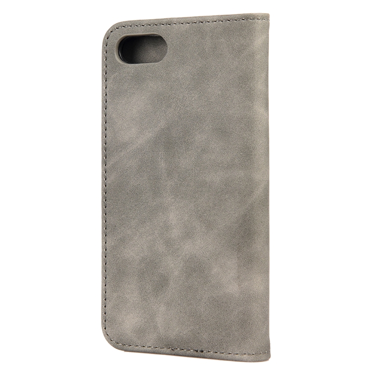Skin Feel Splicing Leather Phone Case For iPhone 8 Plus & 7 Plus(Grey) Skin Feel Splicing Leather Phone Case For iPhone 8 Plus & 7 Plus(Grey)