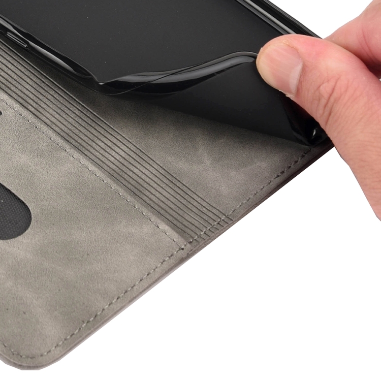 Skin Feel Splicing Leather Phone Case For iPhone 8 Plus & 7 Plus(Grey) Skin Feel Splicing Leather Phone Case For iPhone 8 Plus & 7 Plus(Grey)