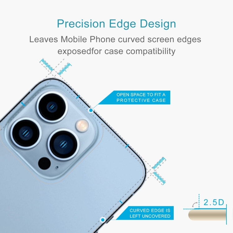For iPhone 13 Pro Max 0.26mm 9H 2.5D Tempered Glass Back Film For iPhone 13 Pro Max 0.26mm 9H 2.5D Tempered Glass Back Film