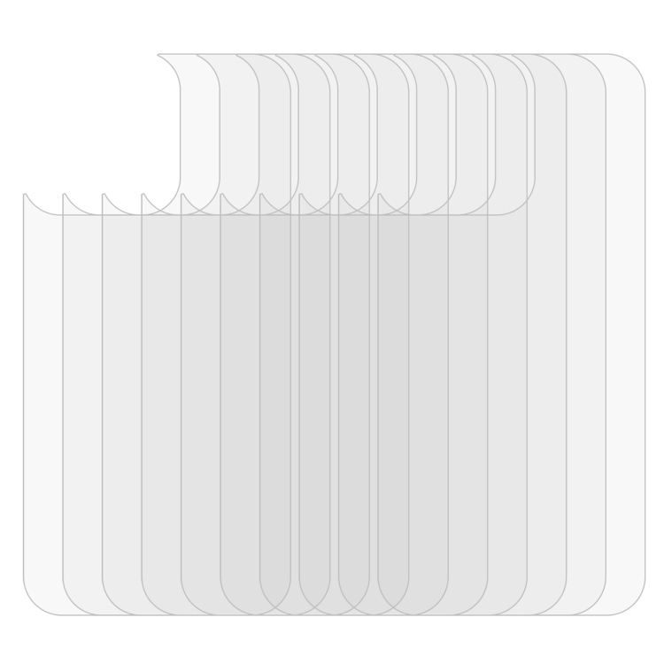 For iPhone 13 Pro Max 10pcs 0.26mm 9H 2.5D Tempered Glass Back Film For iPhone 13 Pro Max 10pcs 0.26mm 9H 2.5D Tempered Glass Back Film