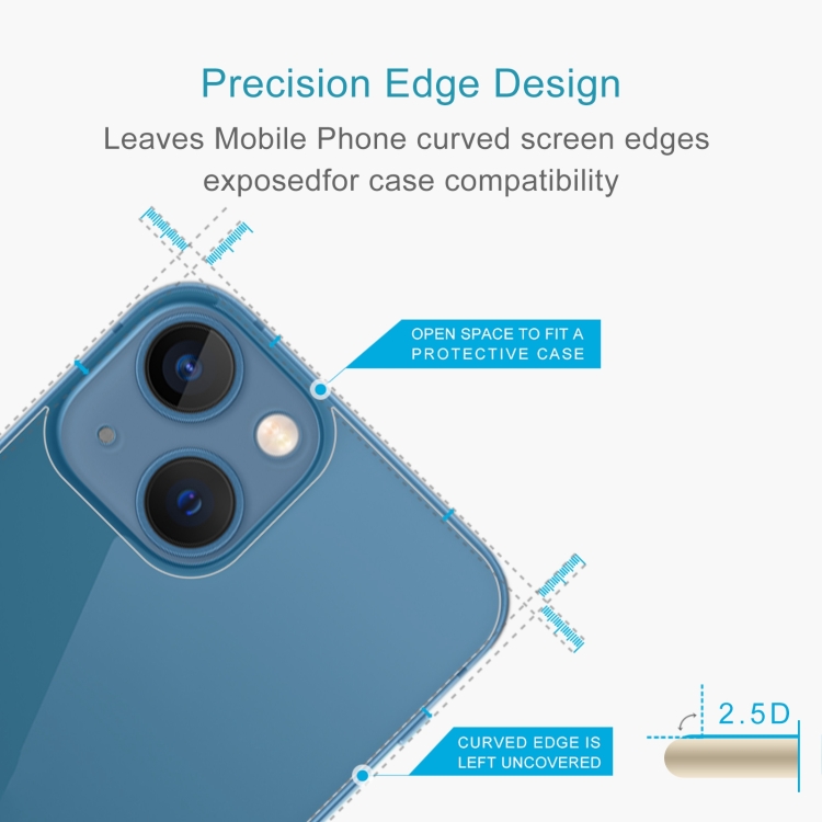 For iPhone 13 50pcs 0.26mm 9H 2.5D Tempered Glass Back Film For iPhone 13 50pcs 0.26mm 9H 2.5D Tempered Glass Back Film