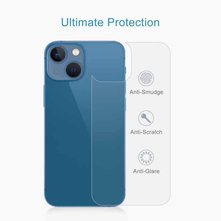 For iPhone 13 50pcs 0.26mm 9H 2.5D Tempered Glass Back Film For iPhone 13 50pcs 0.26mm 9H 2.5D Tempered Glass Back Film
