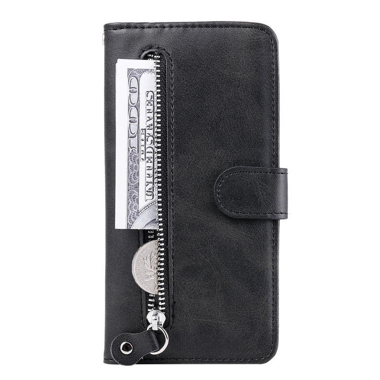 For Samsung Galaxy S22 5G Calf Texture Zipper Horizontal Flip Leather Phone Case(Black) For Samsung Galaxy S22 5G Calf Texture Zipper Horizontal Flip Leather Phone Case(Black)