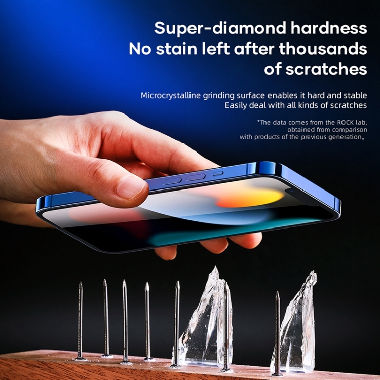 For iPhone 13 Pro Max 2pcs ROCK 0.33mm HD Boundless Tempered Glass Film For iPhone 13 Pro Max 2pcs ROCK 0.33mm HD Boundless Tempered Glass Film