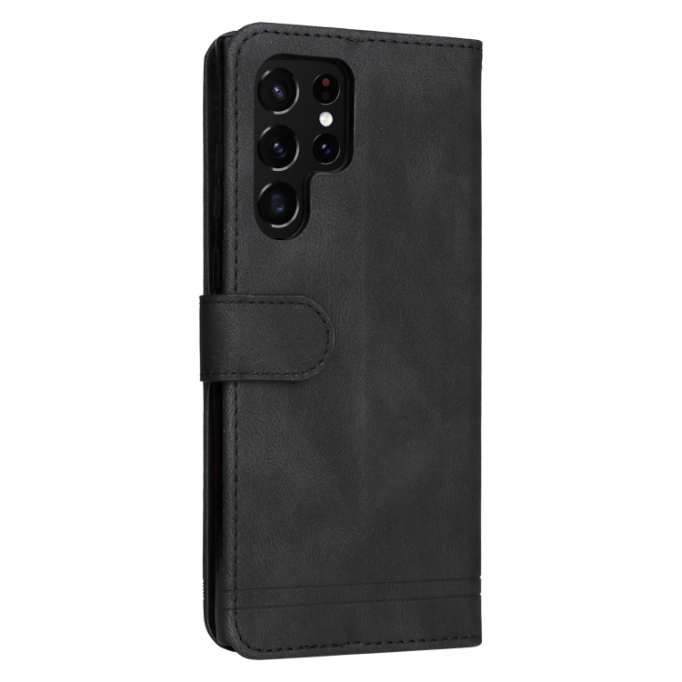 For Samsung Galaxy S22 Ultra Skin Feel Life Tree Metal Button Horizontal Flip Leather Phone Case(Black) For Samsung Galaxy S22 Ultra Skin Feel Life Tree Metal Button Horizontal Flip Leather Phone Case(Black)