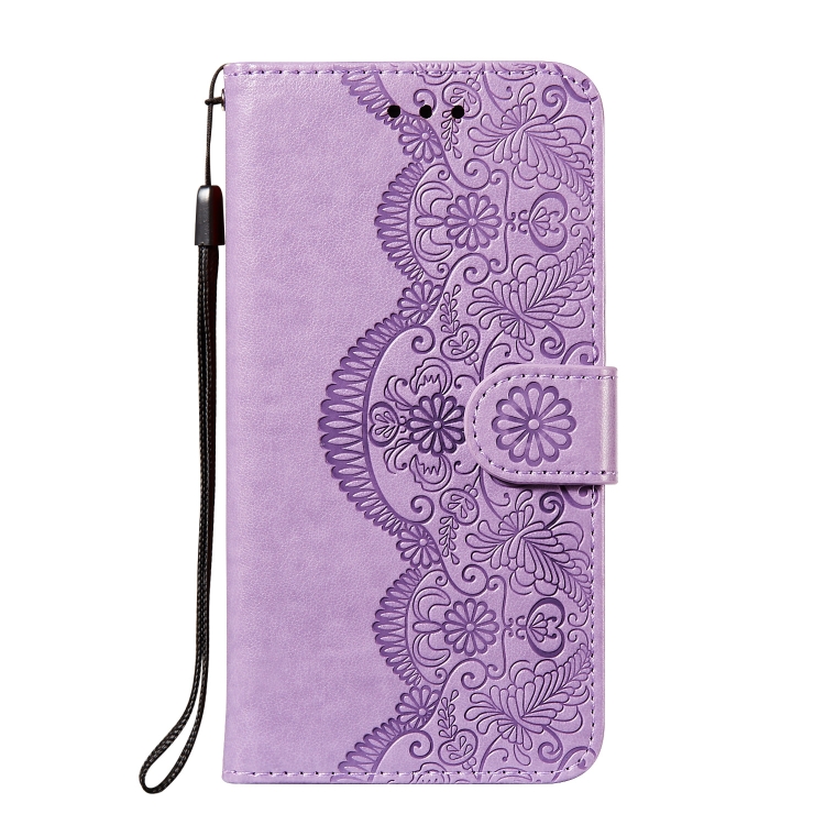 For Samsung Galaxy S22 5G Flower Vine Embossing Pattern Horizontal Flip Leather Phone Case with Card Slot & Holder & Wallet & Lanyard(Purple) For Samsung Galaxy S22 5G Flower Vine Embossing Pattern Horizontal Flip Leather Phone Case with Card Slot & Holder & Wallet & Lanyard(Purple)