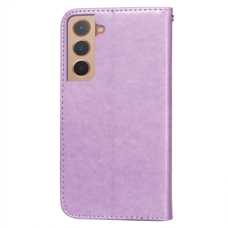 For Samsung Galaxy S22 5G Flower Vine Embossing Pattern Horizontal Flip Leather Phone Case with Card Slot & Holder & Wallet & Lanyard(Purple) For Samsung Galaxy S22 5G Flower Vine Embossing Pattern Horizontal Flip Leather Phone Case with Card Slot & Holder & Wallet & Lanyard(Purple)