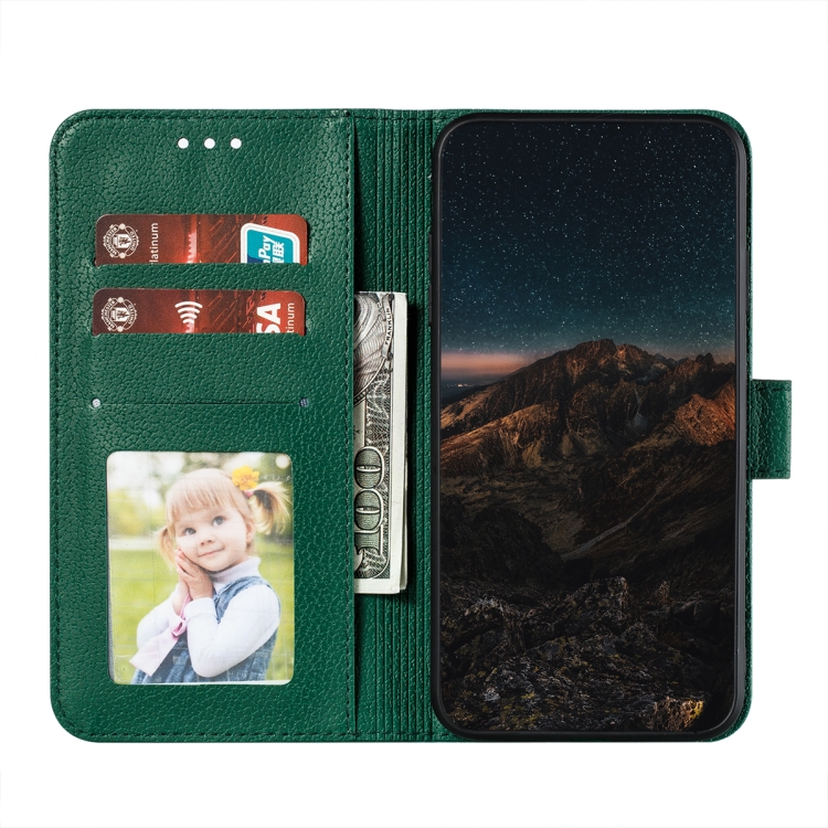 For Samsung Galaxy S22 5G Feather Pattern Litchi Texture Leather Phone Case with Holder & Card Slots & Wallet(Green) For Samsung Galaxy S22 5G Feather Pattern Litchi Texture Leather Phone Case with Holder & Card Slots & Wallet(Green)