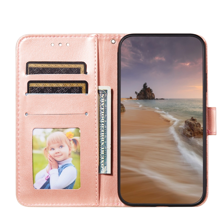 For Samsung Galaxy S22 5G Solid Color Leather Phone Case with Holder & Card Slots & Wallet & Lanyard(Rose Gold) For Samsung Galaxy S22 5G Solid Color Leather Phone Case with Holder & Card Slots & Wallet & Lanyard(Rose Gold)