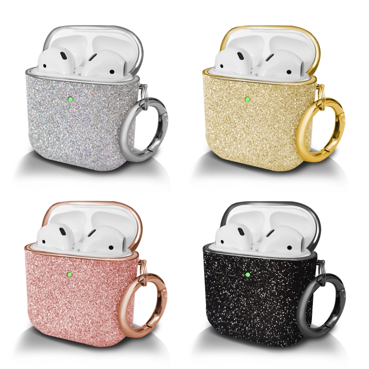 Electroplating Glitter Powder Wireless Earphone Protective Case For AirPods 1 / 2(Gold) Electroplating Glitter Powder Wireless Earphone Protective Case For AirPods 1 / 2(Gold)