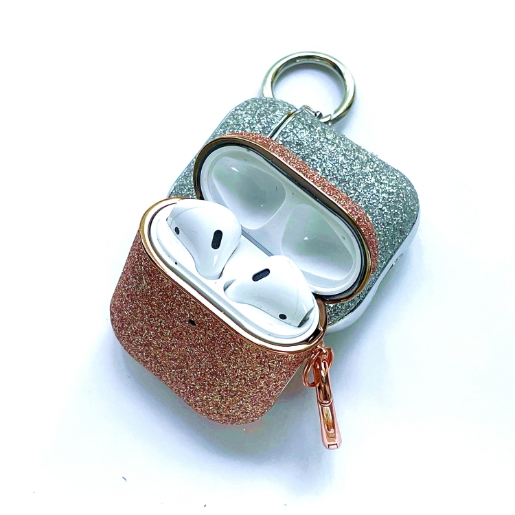 Electroplating Glitter Powder Wireless Earphone Protective Case For AirPods 1 / 2(Gold) Electroplating Glitter Powder Wireless Earphone Protective Case For AirPods 1 / 2(Gold)