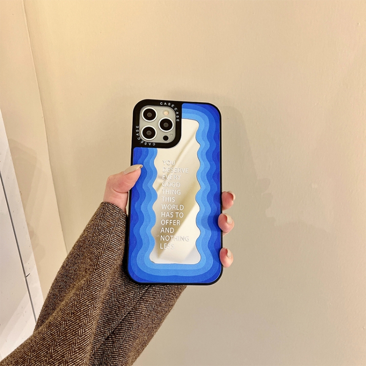 Mirror Series TPU Phone Case For iPhone 11 Pro(Blue) - B2