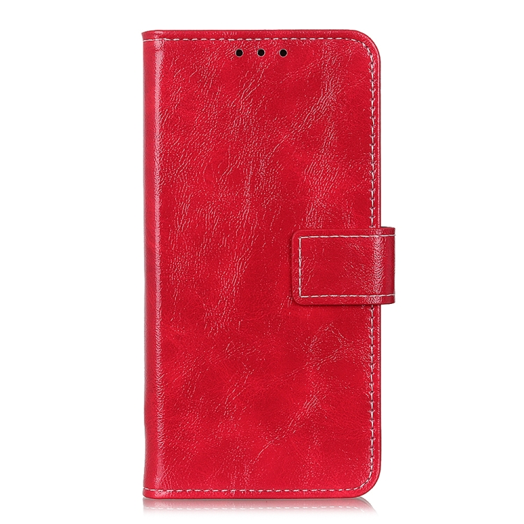 For Samsung Galaxy A33 5G Retro Crazy Horse Texture Horizontal Flip Leather Phone Case with Holder & Card Slots & Photo Frame & Wallet(Red) - 1
