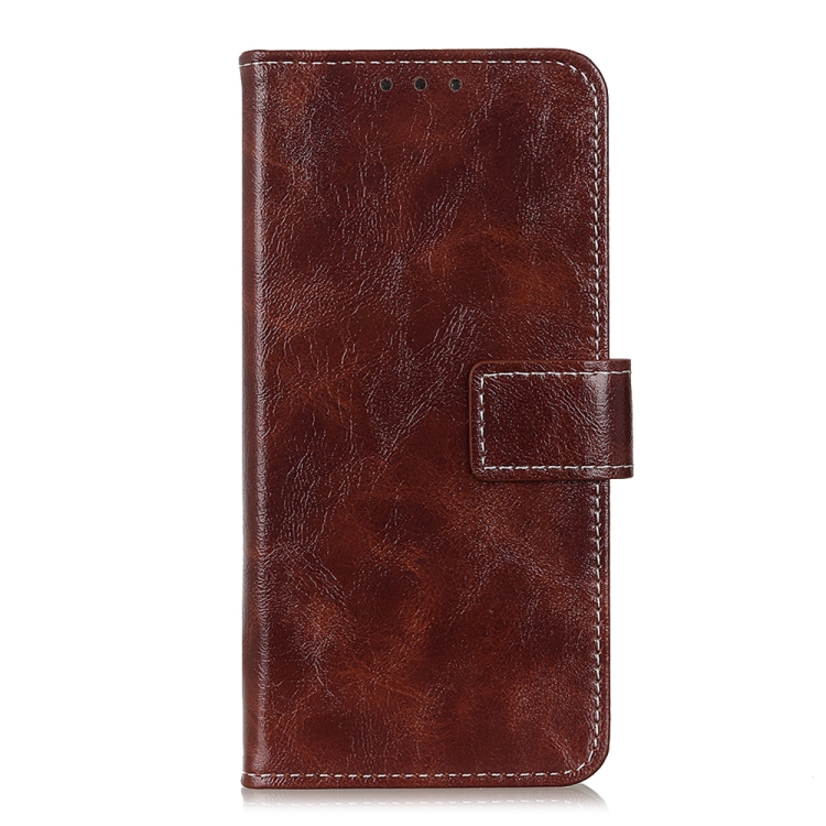 For Samsung Galaxy A33 5G Retro Crazy Horse Texture Horizontal Flip Leather Phone Case with Holder & Card Slots & Photo Frame & Wallet(Brown) - 1
