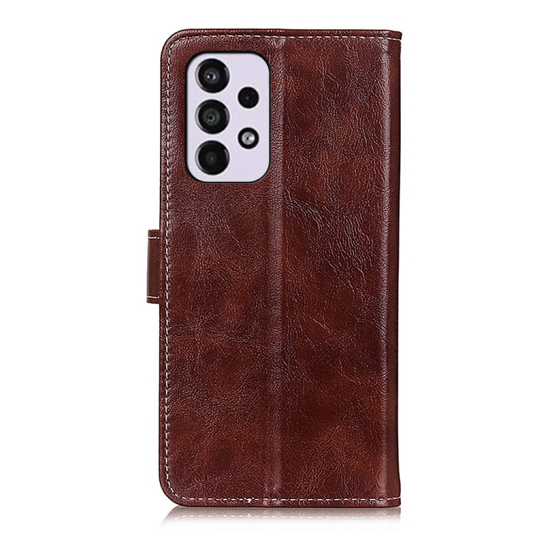 For Samsung Galaxy A33 5G Retro Crazy Horse Texture Horizontal Flip Leather Phone Case with Holder & Card Slots & Photo Frame & Wallet(Brown) - 2