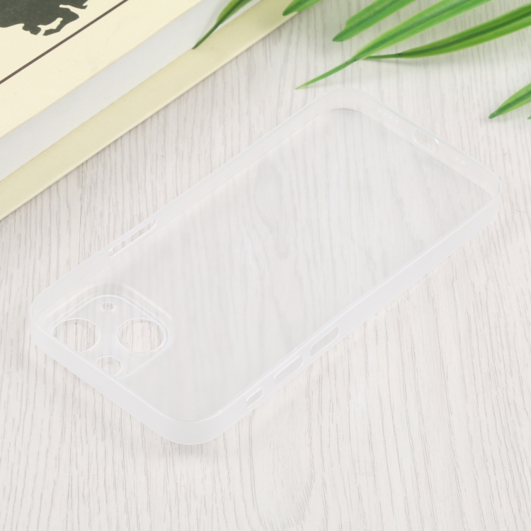 Carbon Fiber Texture PP Phone Case For iPhone 13(Transparent) - 3