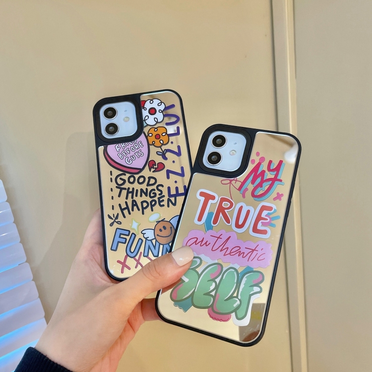 Painted TPU Phone Case For iPhone 12 Pro / 12(True Self) - B4