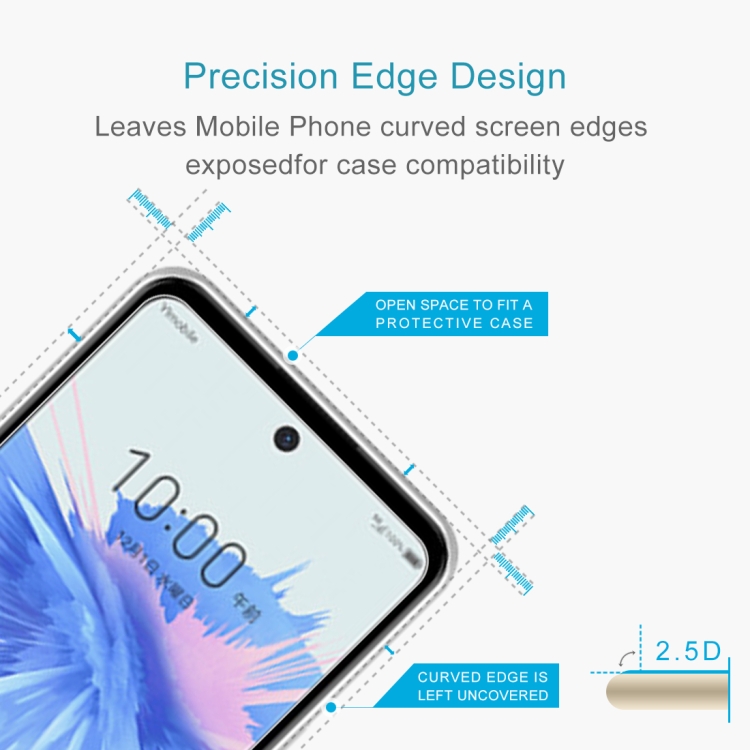 0.26mm 9H 2.5D Tempered Glass Film For ZTE Libero 5G - 2