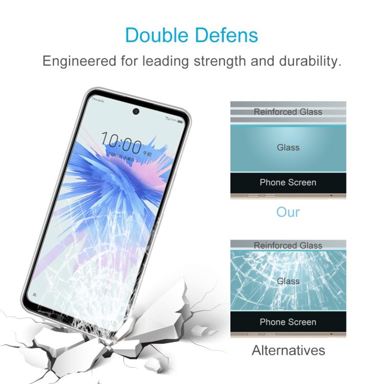 0.26mm 9H 2.5D Tempered Glass Film For ZTE Libero 5G - 4