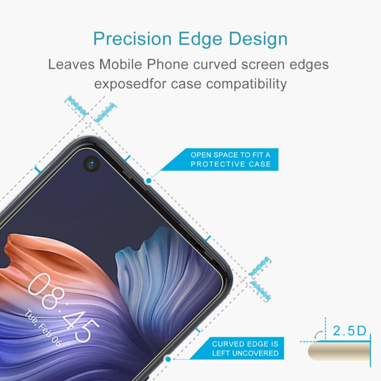 10 PCS 0.26mm 9H 2.5D Tempered Glass Film For Tecno Camon 17 - 2