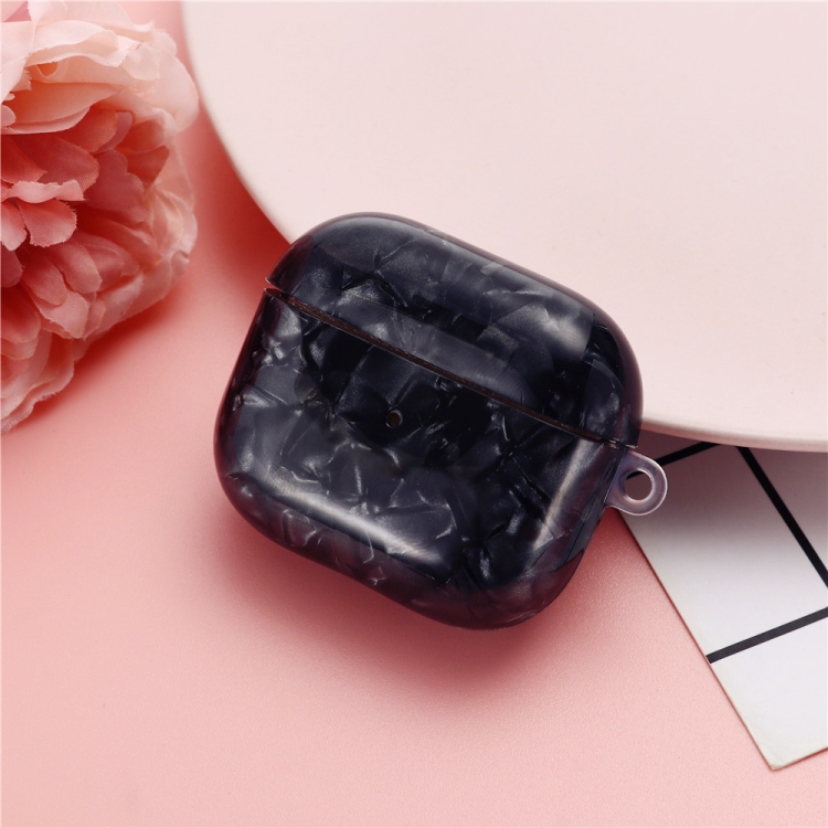 Cameo Shell Texture Earphone Protective Case For AirPods 3(Black) Cameo Shell Texture Earphone Protective Case For AirPods 3(Black)